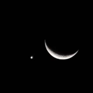 Fen&ocirc;meno no c&eacute;u aproxima Lua e V&ecirc;nus no horizonte campo-grandense