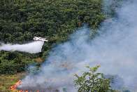 Bombeiros fazem queima prescrita em treinamento no Parque do Rio Taquari