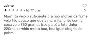 Barraco na entrega e comida feia: as avaliações ‘sinceronas’ dos deliverys Barraco na entrega e comida feia: as avaliações ‘sinceronas’ dos deliverys