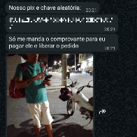 Golpe do falso entregador convence v&iacute;tima a pagar taxa fora de app