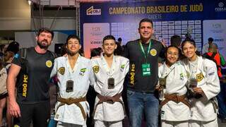 Equipe de Campo Grande garante 5 medalhas no Brasileiro Cadete de Jud&ocirc;