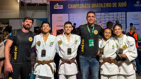 Equipe de Campo Grande garante 5 medalhas no Brasileiro Cadete de Jud&ocirc;