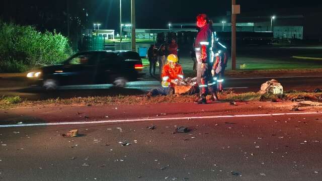 Motociclista morre na BR-163; motorista abandona caminhonete e foge