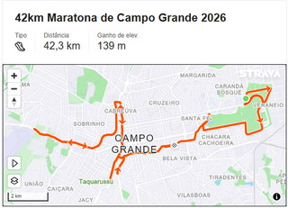 Maratona de Campo Grande vai bloquear principais avenidas no domingo Maratona de Campo Grande vai bloquear principais avenidas no domingo