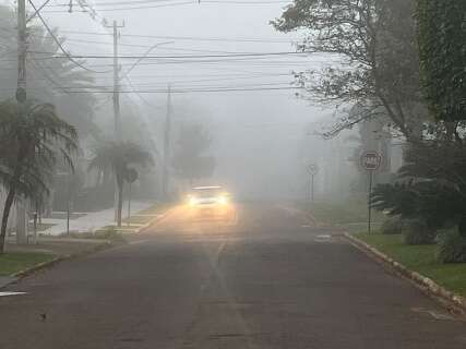 Neblina encobre fronteira e anuncia chegada de frente fria ao Estado