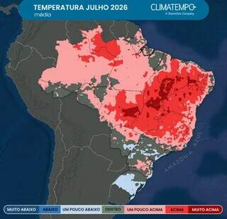 Julho em MS terá frio em ondas, intercalado com tempo seco Julho em MS terá frio em ondas, intercalado com tempo seco