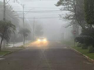 Neblina encobre fronteira e anuncia chegada de frente fria ao Estado Neblina encobre fronteira e anuncia chegada de frente fria ao Estado