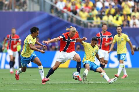 Primeiro tempo de Brasil e Noruega terminado empatado em 0 a 0