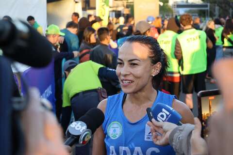 Ela nunca tinha corrido 21 km e venceu a Maratona de Campo Grande