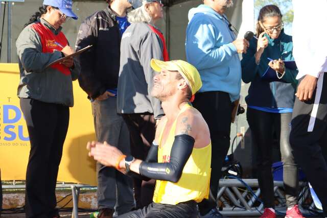 Atleta Franck Caldeira vence pela 2&ordf; vez a Maratona de Campo Grande