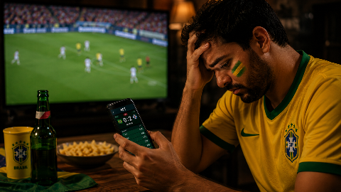 Brasil perdeu, mas as bets j&aacute; tinham tirado a gra&ccedil;a do futebol