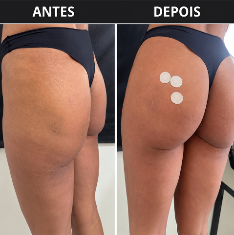 Harmonização glútea foca em contorno natural após emagrecimento com Mounjaro