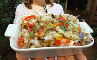 Coração da bananeira vira caponata e surpreende pelo sabor Coração da bananeira vira caponata e surpreende pelo sabor