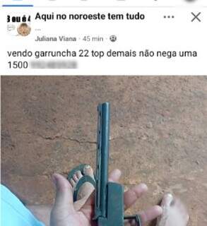 Com tornozeleira no pé, homem anuncia arma no Facebook e acaba preso Com tornozeleira no pé, homem anuncia arma no Facebook e acaba preso