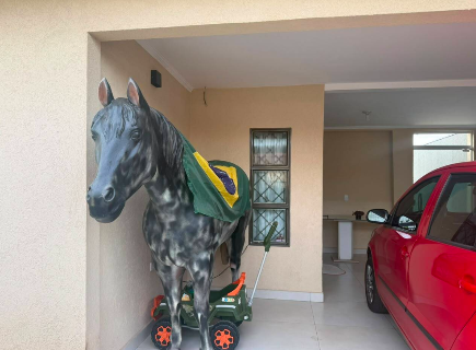 Por que algu&eacute;m tem um cavalo na garagem de casa bem no Tiradentes?