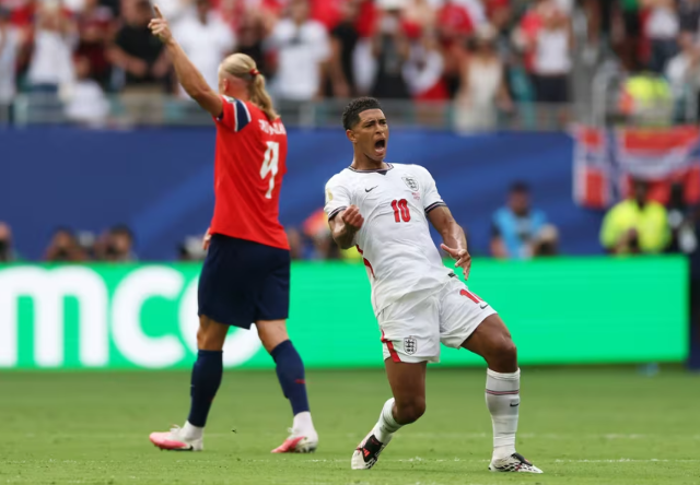 Bellingham decide, Inglaterra vira sobre a Noruega e vai &agrave; semifinal da Copa