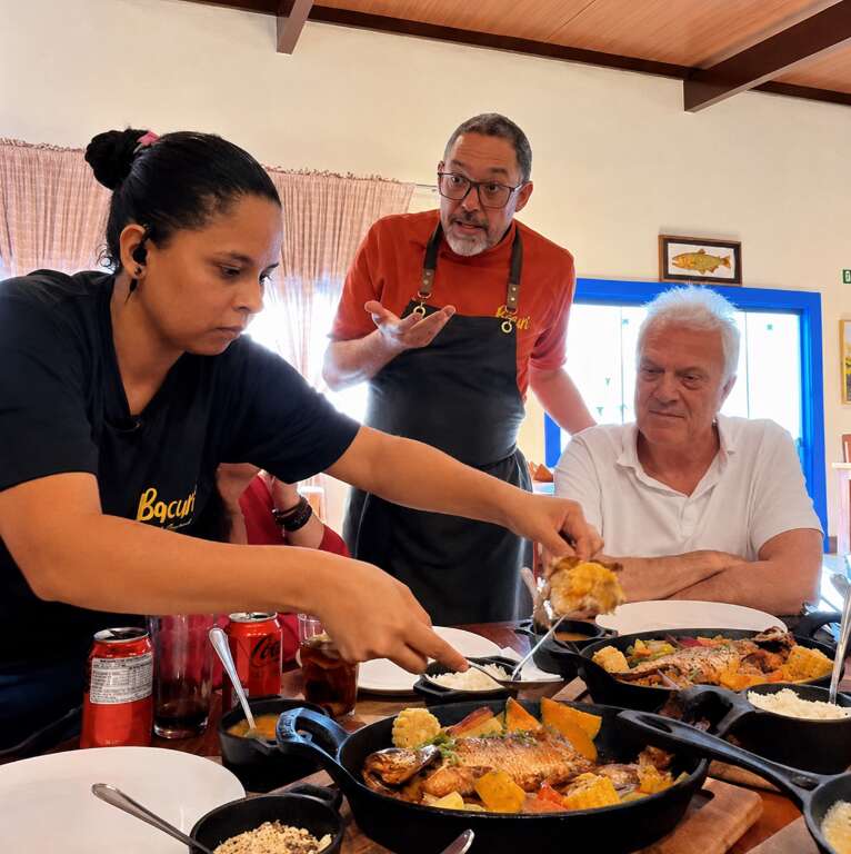 Filho deu a pista e Bial foi conferir sabores de MS em mesa de Bonito