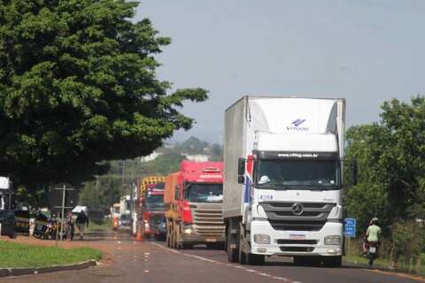 Com greve nacional, caminhoneiros de MS est&atilde;o de olho em projeto sobre o frete