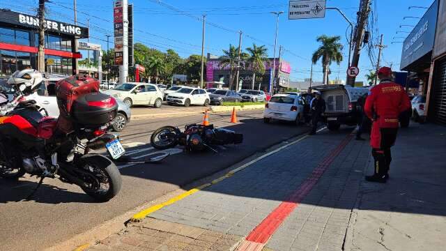 Airbag salva bombeiro após colisão em Campo Grande Zahran