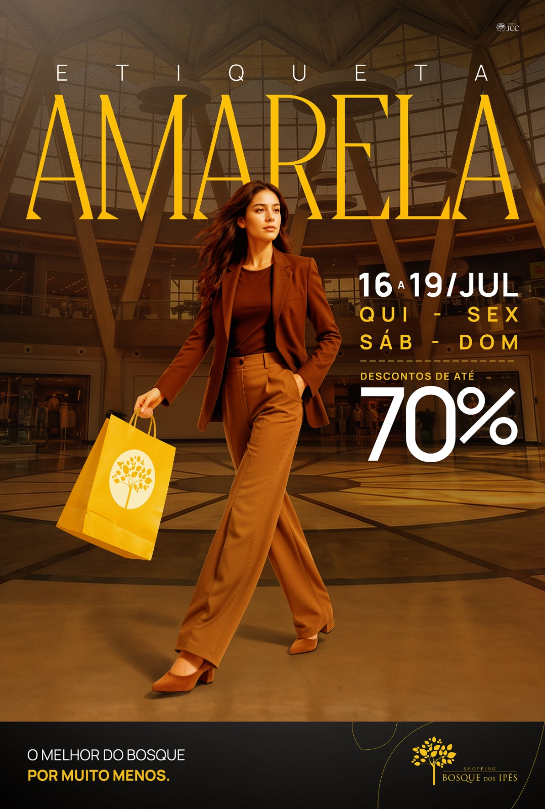 Shopping Bosque dos Ipês oferece descontos de até 70%
