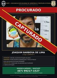 Preso último foragido por assassinato de homem encontrado no Inferninho Preso último foragido por assassinato de homem encontrado no Inferninho