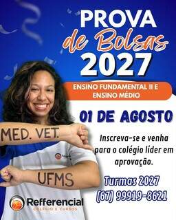 Colégio Refferencial aplica prova de bolsas: Fundamental e Médio: Turmas 2027 Colégio Refferencial aplica prova de bolsas: Fundamental e Médio: Turmas 2027