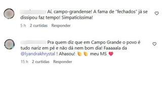Lyandra viraliza ao quebrar fama de campo-grandense antipática Lyandra viraliza ao quebrar fama de campo-grandense antipática