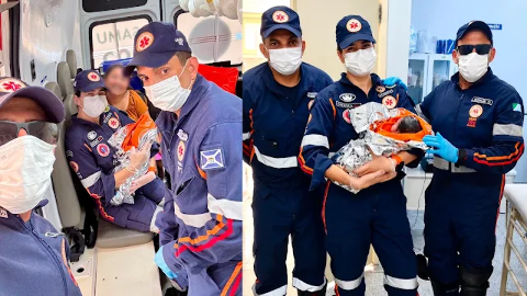 Gestante d&aacute; &agrave; luz em ambul&acirc;ncia ap&oacute;s parto avan&ccedil;ar durante transporte