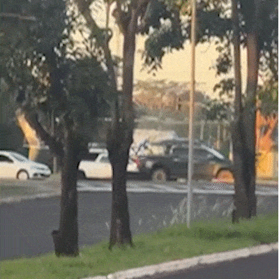 Pouso de helic&oacute;ptero em rotat&oacute;ria &eacute; o mais visto da semana