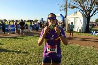 Nem vento forte segurou quem saiu cedo para correr 5 km na Praça do Papa Nem vento forte segurou quem saiu cedo para correr 5 km na Praça do Papa