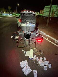 Moto BMW era disfarce para anabolizantes e emagrecedores Moto BMW era disfarce para anabolizantes e emagrecedores