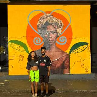 Mural de Dandara dos Palmares transforma parede da Esplanada