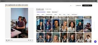 Substitua fotos na c&acirc;mera usando IA gerador de caracteres para avatar realista
