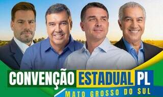 Reinaldo puxa caravana para convenção de Flávio Bolsonaro Reinaldo puxa caravana para convenção de Flávio Bolsonaro