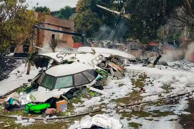 Queda de avi&atilde;o com v&iacute;timas "de MS" em SP foi provocada por 19 fatores
