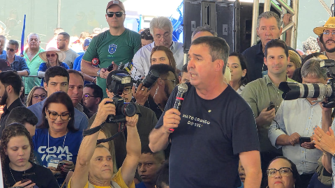 Em discurso, Riedel relembra trajet&oacute;ria e diz que futuro de MS est&aacute; &ldquo;logo ali&rdquo;