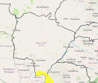 Nove cidades de MS entram em alerta para tempestades com risco de granizo