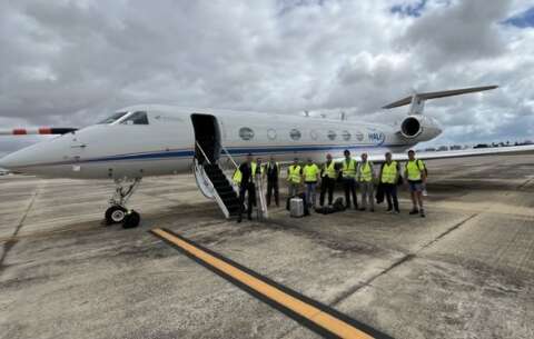 Avi&atilde;o-laborat&oacute;rio alem&atilde;o sobrevoa Pantanal de MS para medir carbono e metano