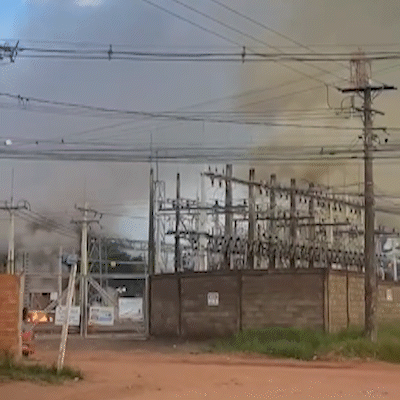 Inc&ecirc;ndio em subesta&ccedil;&atilde;o de energia provoca apag&atilde;o em tr&ecirc;s munic&iacute;pios de MS