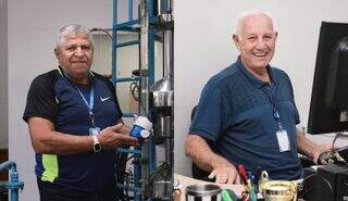 Eduardo e Agenor somam 102 anos de trabalho na mesma empresa