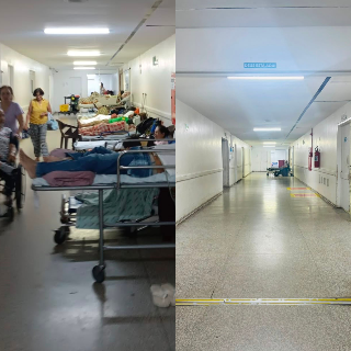 Como milagre, corredor da Santa Casa aparece vazio