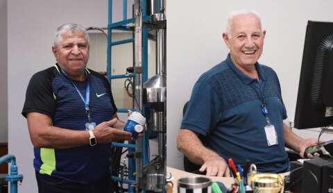 Eduardo e Agenor somam 102 anos de trabalho na mesma empresa
