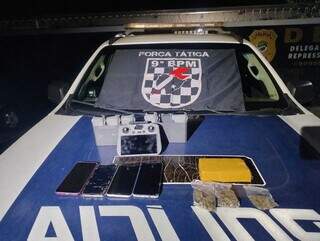 Quadrilha é presa com drone e maconha antes de arremesso em presídio Quadrilha é presa com drone e maconha antes de arremesso em presídio