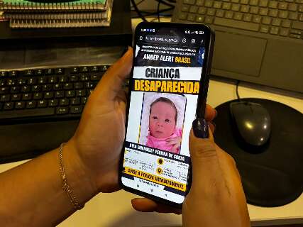 Alerta Amber &eacute; acionado para localizar Ayla, beb&ecirc; desaparecida em Campo Grande