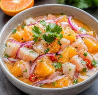 Ceviche de ponkan existe e pode surpreender no sabor Ceviche de ponkan existe e pode surpreender no sabor