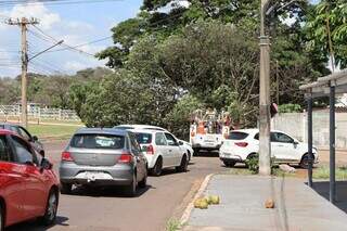 Árvore cai, bloqueia avenida e deixa comércio sem energia em Campo Grande Árvore cai, bloqueia avenida e deixa comércio sem energia em Campo Grande