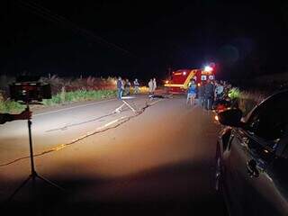 Motociclista morre atropelado por caminhão na MS-278 Motociclista morre atropelado por caminhão na MS-278
