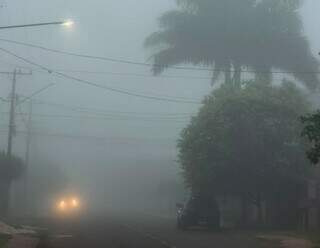 Chegada de nova frente fria muda o tempo e Maracaju amanhece com forte neblina Chegada de nova frente fria muda o tempo e Maracaju amanhece com forte neblina