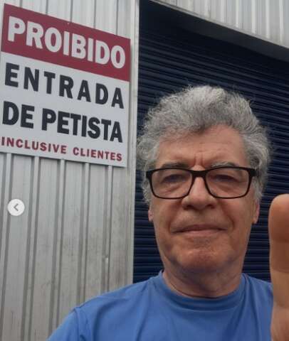 Ator cita loja de Bonito ao falar de polariza&ccedil;&atilde;o pol&iacute;tica 