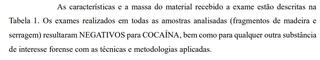 Laudo definitivo da PF confirma que madeira apreendida não tinha cocaína Laudo definitivo da PF confirma que madeira apreendida não tinha cocaína